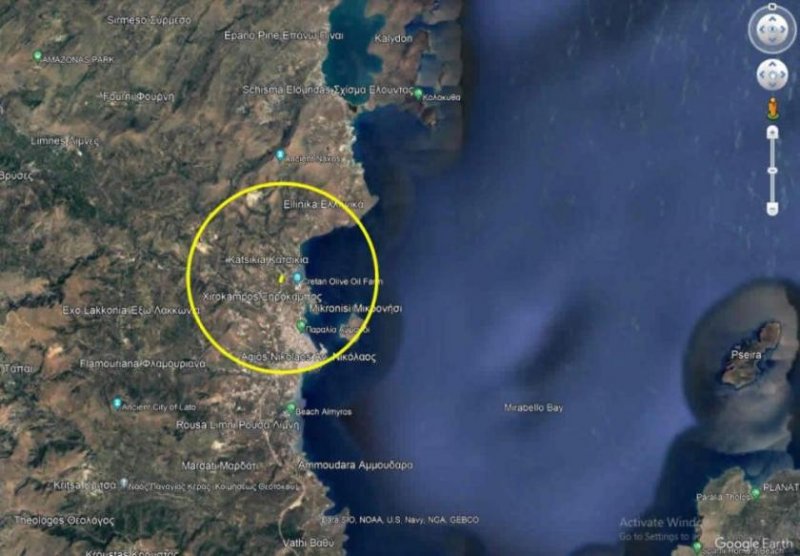 Agios Nikolaos Kreta, Agios Nikolaos: Baugrundstück mit Meerblick zu verkaufen Grundstück kaufen